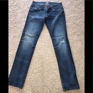 LOFT Modern Slim distressed jeans!